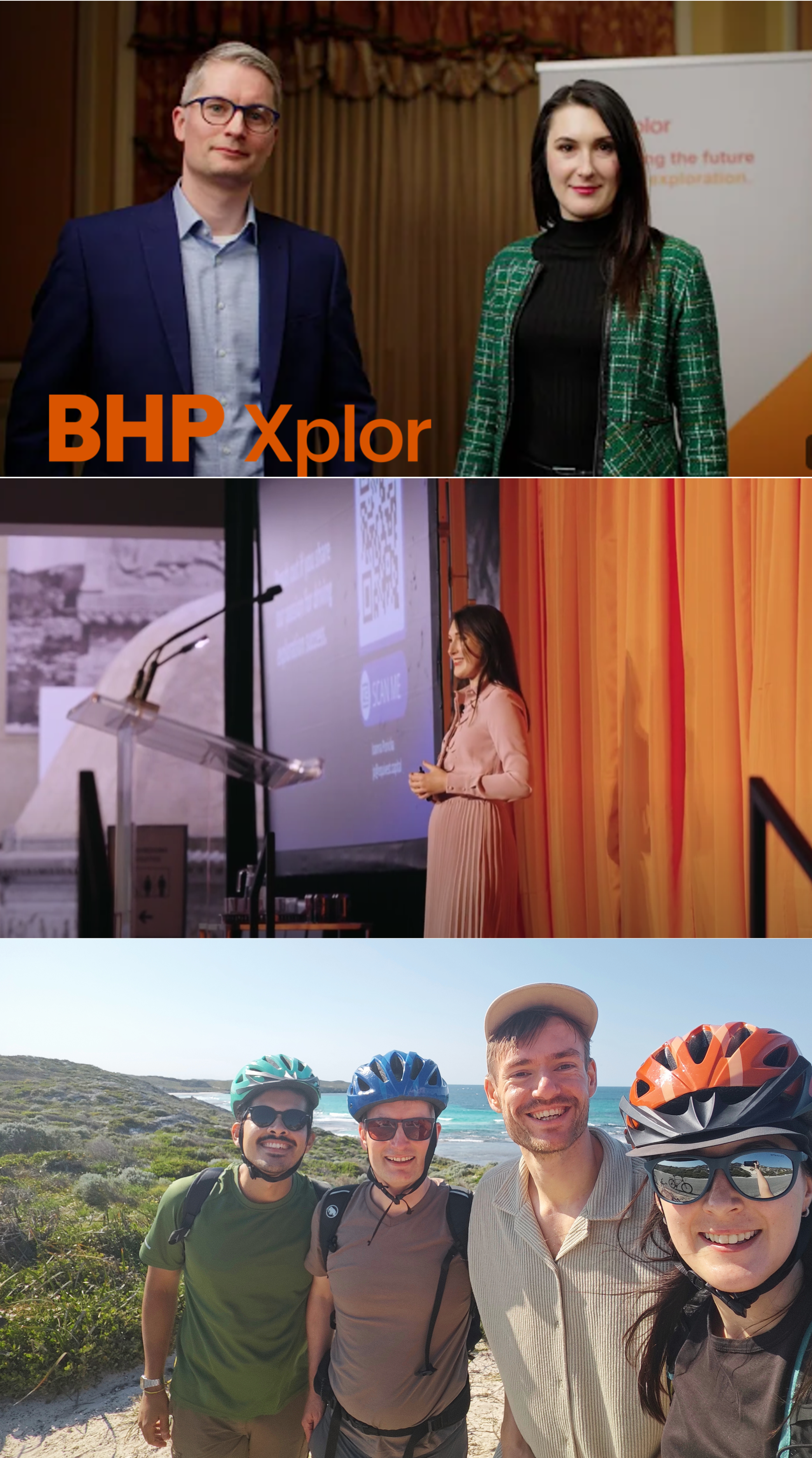 Equivest Metals founders Joanna Ponicka (CEO) and Erlend Rongen (CTO) at the BHP Xplor 2024 showcase, Toronto